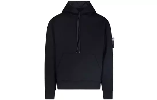 Толстовка мужская Prada с карманом на рукаве, черный