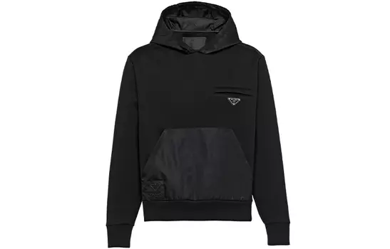 Толстовка мужская Prada с капюшоном, черный