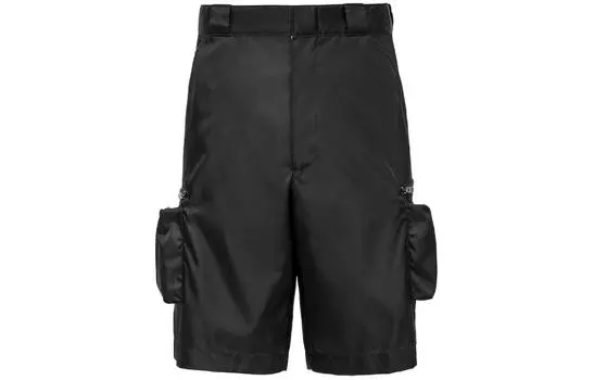 Шорты мужские Prada с внешними карманами, черный