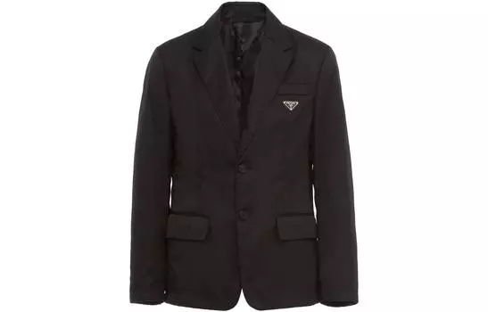 Костюм деловой мужской Prada с логотипом, черный