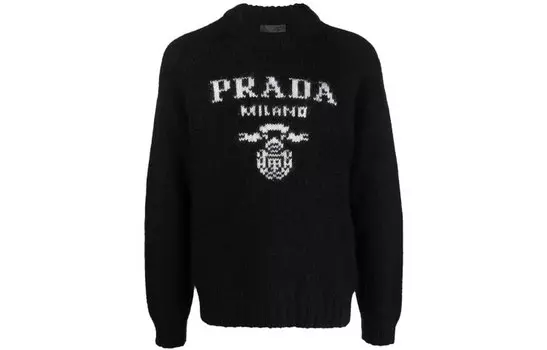 PRADA Мужской кашемировый свитер, цвет Black