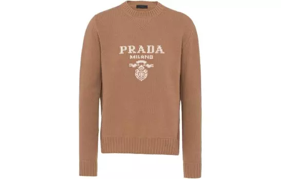 PRADA Мужской кашемировый свитер, цвет Camel Brown