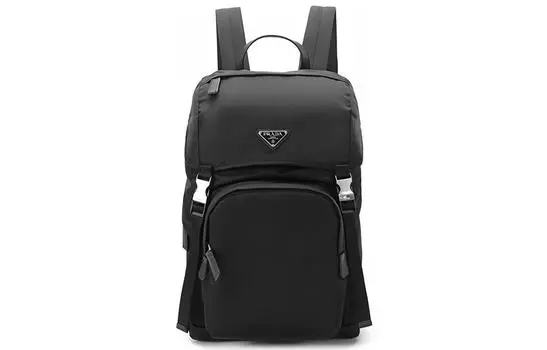 PRADA Мужской рюкзак из переработанного нейлона Re Nylon, черный