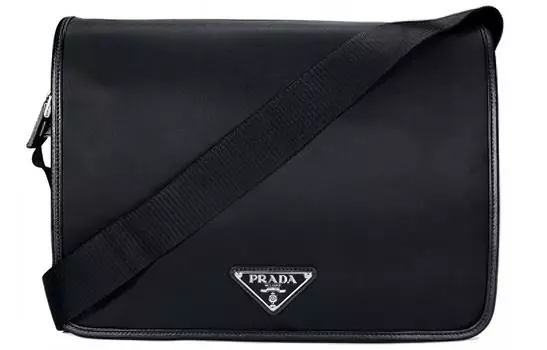 PRADA Нейлоновая сумка через плечо, мужская, черная