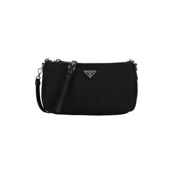 PRADA Нейлоновая сумка, сумка через плечо, сумка через плечо, обычная женская, черная