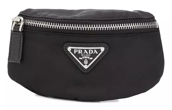 PRADA Нейлоновый клатч мини унисекс черный