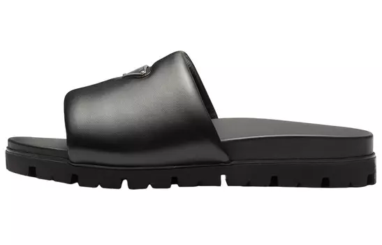 Шлепанцы мужские Prada Padded, черный