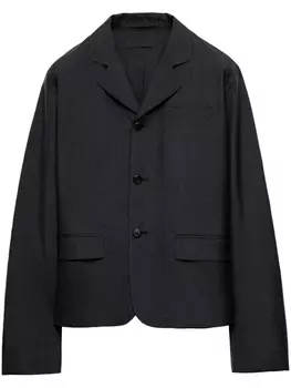 Prada однобортный пиджак, черный