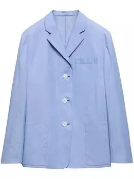 Prada однобортный пиджак Fil--fil, синий