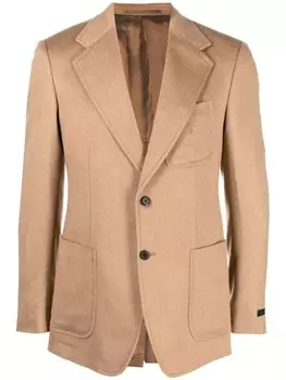 Prada однобортный пиджак, нейтральный цвет