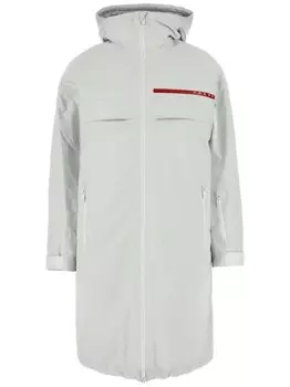 Prada пальто из нейлона Re-Nylon, серый