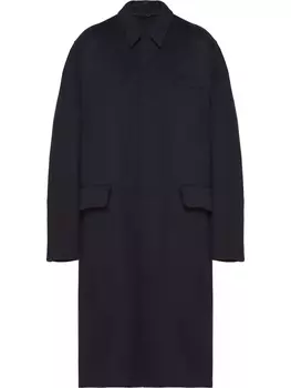 Prada пальто с карманами, синий