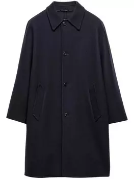 Prada пальто с потайной застежкой, синий