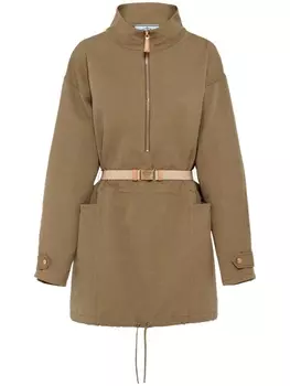 Prada парка с кулиской, зеленый