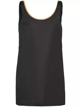 Prada платье мини Re-Nylon, черный