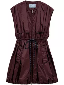 Prada платье мини Re-Nylon, красный