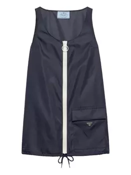 Prada платье мини Re-Nylon, синий
