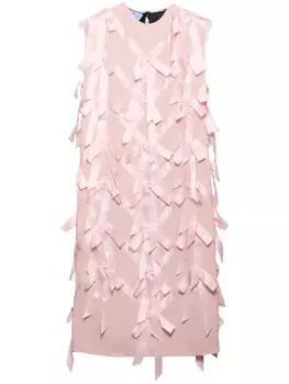 Prada платье с бантами, розовый
