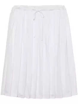 Prada плиссированная юбка, белый