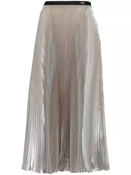 Prada плиссированная юбка, серебристый