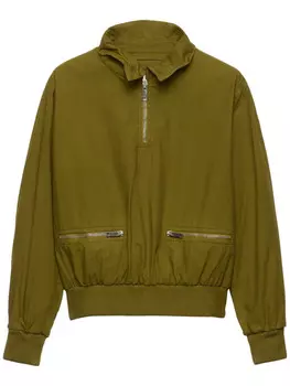 Prada поплиновая куртка, зеленый