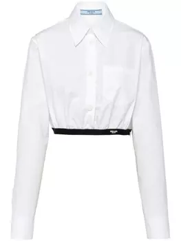 Prada поплиновая рубашка, белый