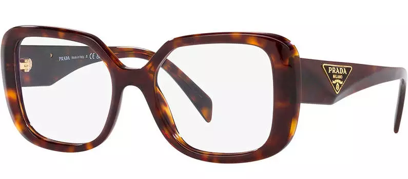 Prada PR 10ZV 2AU1O1 51 мм женские квадратные очки 51 мм, цвет tortoise