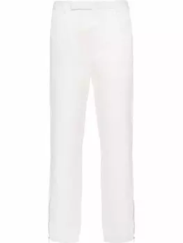 Prada прямые брюки Re-Nylon, белый