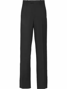 Prada прямые брюки строгого кроя, черный
