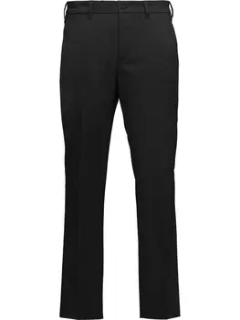 Prada прямые брюки строгого кроя, черный
