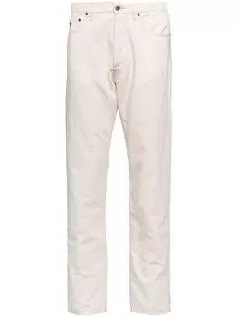 Prada прямые джинсы Chambray, нейтральный цвет