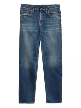 Prada прямые джинсы Selvedge, синий
