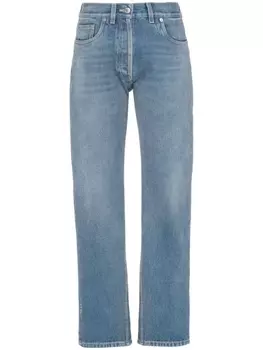 Prada прямые джинсы средней посадки, синий