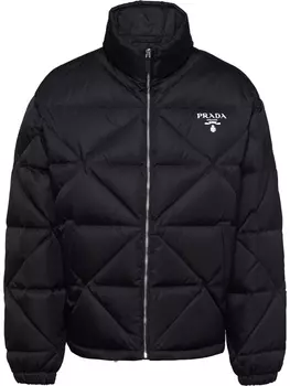Prada пуховик Re-Nylon, черный