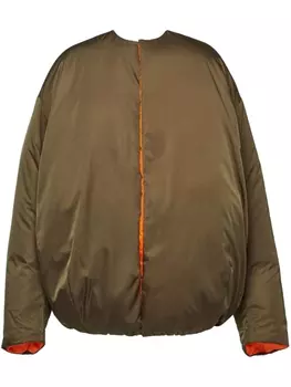 Prada пуховик Re-Nylon, зеленый