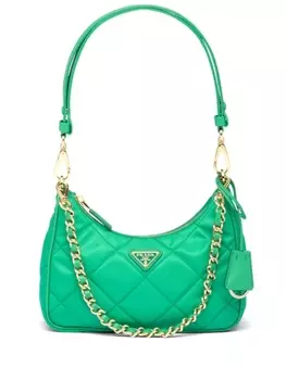Prada re-Edition 1995 мягкая сумка через плечо, зеленый