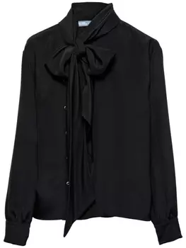 Prada рубашка Marocain, черный