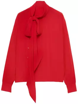 Prada рубашка Marocain, красный