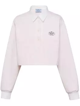 Prada рубашка поло из джерси, розовый