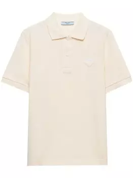 Prada рубашка поло из хлопка, желтый