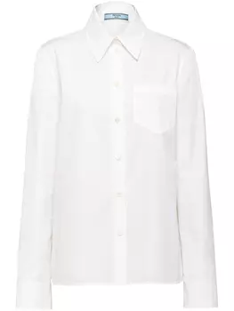 Prada рубашка с длинными рукавами, белый