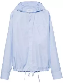 Prada рубашка с капюшоном, синий