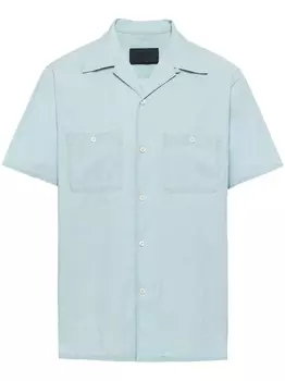 Prada рубашка с короткими рукавами, синий