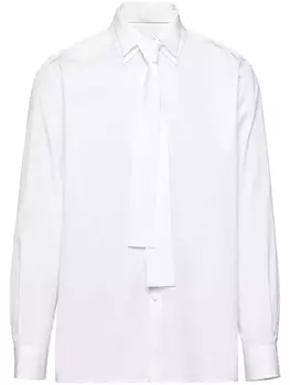 Prada рубашка с завязками, белый