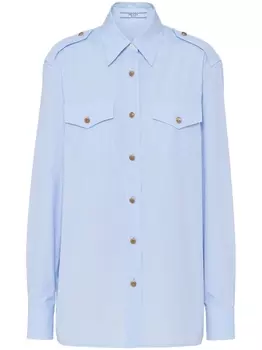 Prada рубашка в клетку Prince of Wales, синий