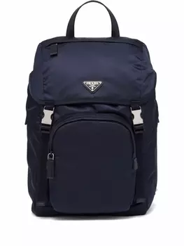 Prada рюкзак Re-Nylon с логотипом, синий
