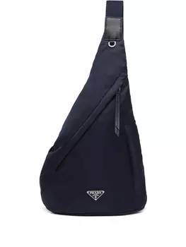 Prada рюкзак Re-Nylon с логотипом, синий