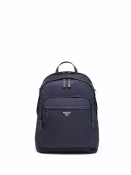 Prada рюкзак Re-Nylon с логотипом, синий
