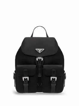 Prada рюкзак с логотипом, черный