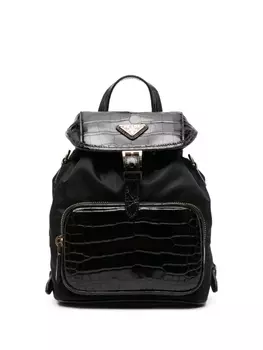 Prada рюкзак с логотипом, черный